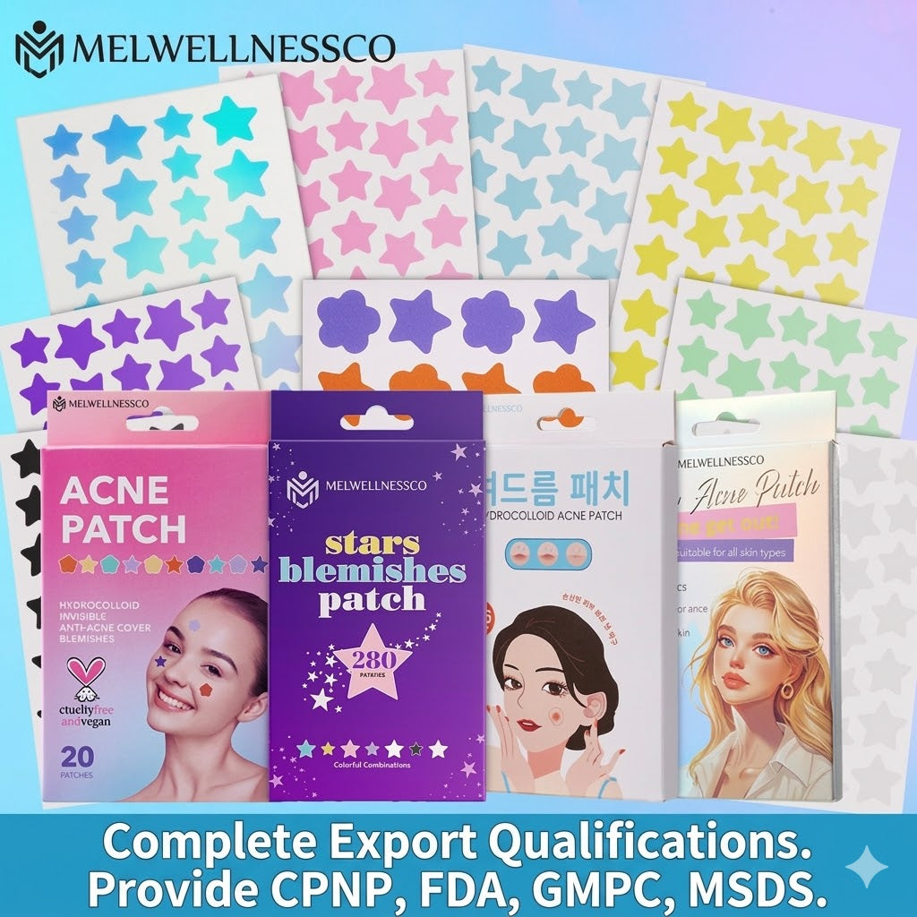 Star-Shaped Hydrocolloid Pimple Patches – Acne & Blemish Care