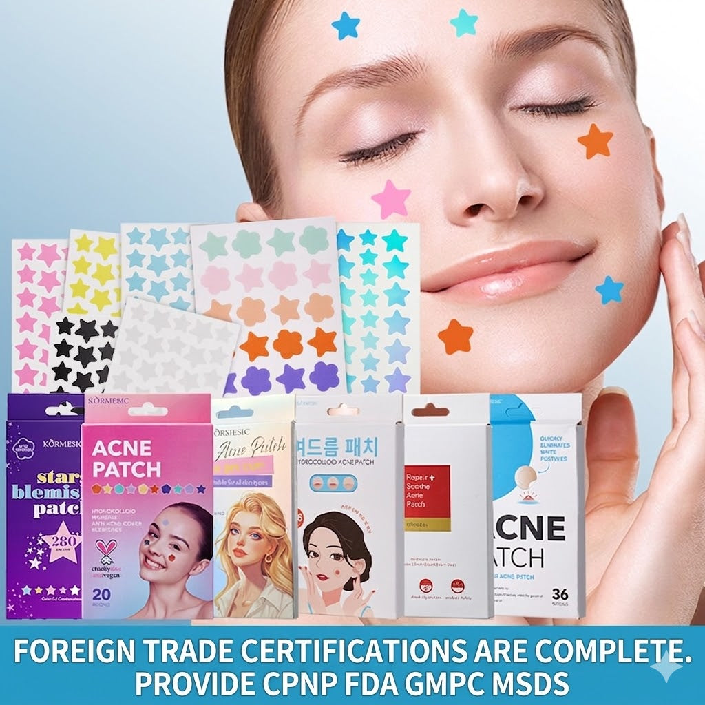 Star-Shaped Hydrocolloid Pimple Patches – Acne & Blemish Care