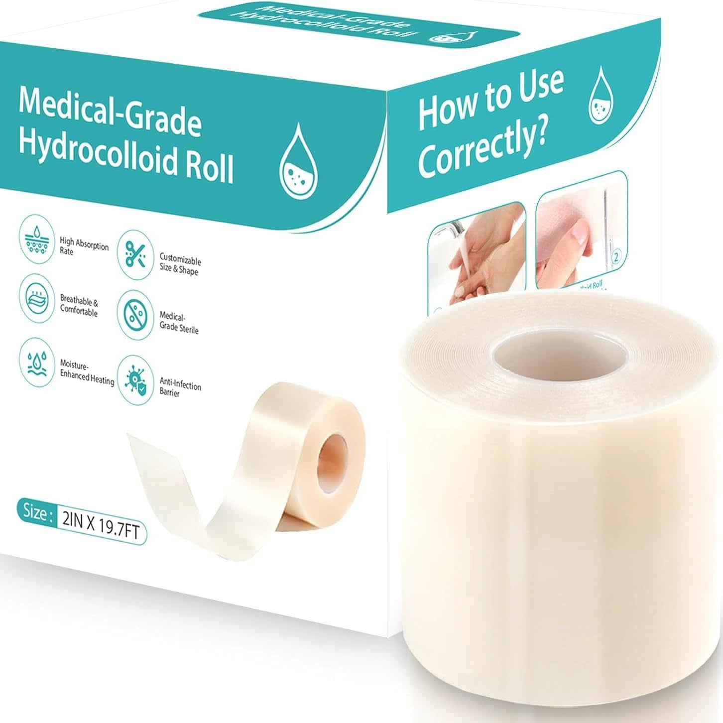 Hydrocolloid Patch Roll – Customizable Acne & Blemish Treatment